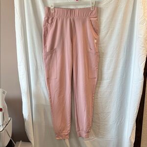 Women’s XS ReSurge pink scrub jogger pants. Lots of pockets
